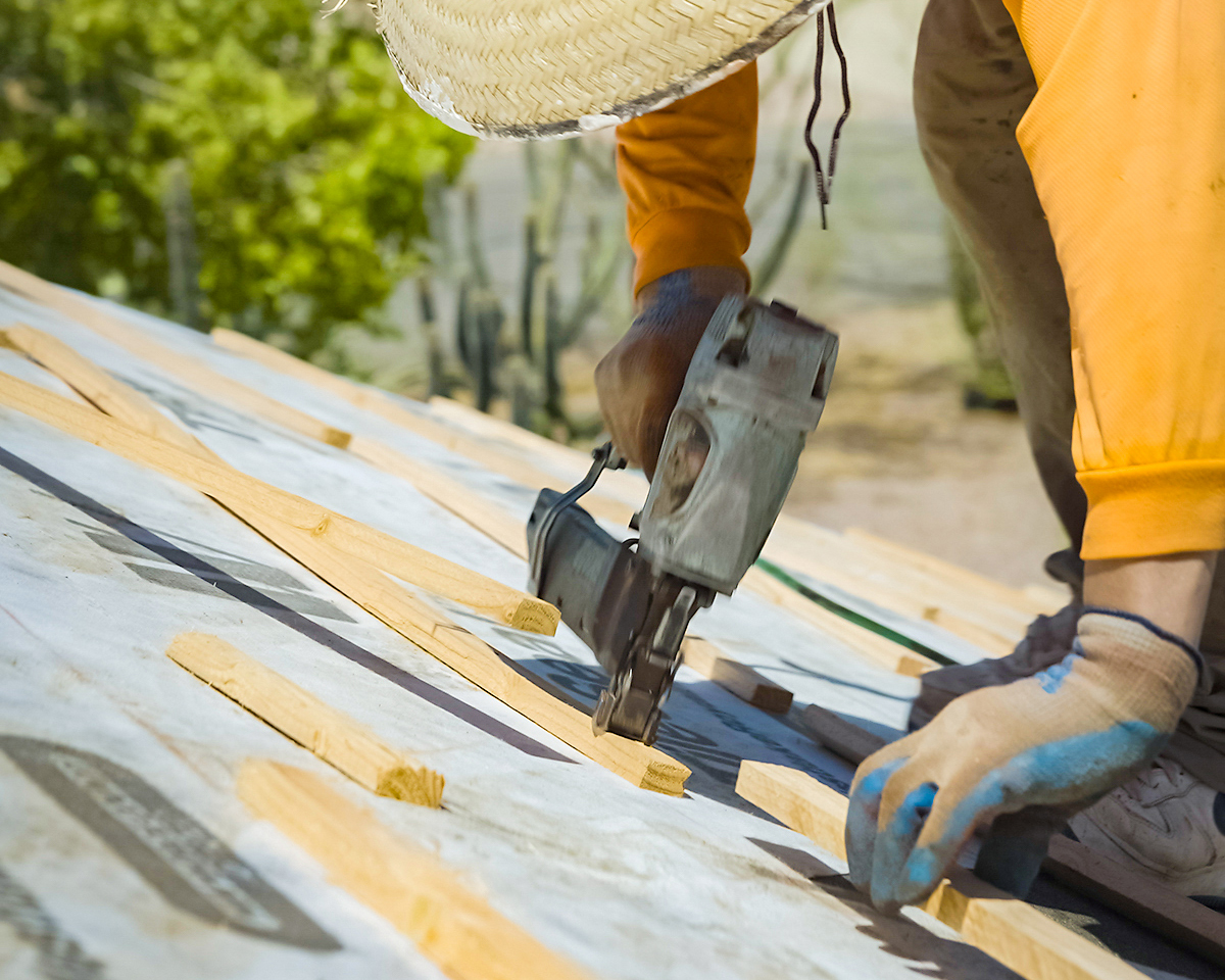 Monsoon and Wind Damage being repaired by Blackline Roofing